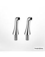 Γόνατα (ζεύγος) για στήριξη επικαθήμενης μπαταρίας λουτρού, Bugnatese Chrome 19279-100