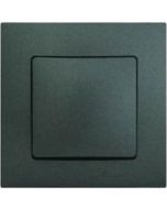 Διακόπτης Απλός Ανθρακί Ματ Makel Lilum Natural Kare 32050101