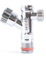 Διακόπτης Γωνιακός Ορειχάλκινος 1/2-1/2" με φίλτρο Ravelli 23106