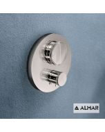 Εξωτερικό τμήμα Θερμοστατικού μίκτη εντοιχισμού 2 εξόδων "PUSH", ALMAR Inox E176632-110