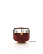 Επιτραπέζιο Πορτατίφ 27x24cm 1xE27 Rope Paper Μπορντώ Sun Light ALISA-T-DR