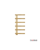 Θερμαινόμενη Πετσετοκρεμάστρα μπάνιου Inox ACCENT  100x50 Brushed Brass(Gold) PVD ACC10050-211