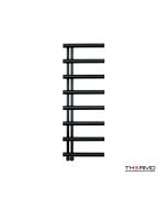 Θερμαινόμενη Πετσετοκρεμάστρα μπάνιου Inox ACCENT  138x50 Silk Black ACC13850-401