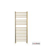 Θερμαινόμενη Πετσετοκρεμάστρα μπάνιου Inox BELLAVIA  120x50 Brushed Brass(Gold) PVD BEL12050-211