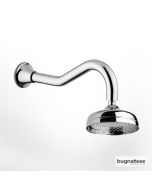 Κεφαλή Ντουζ Φ20 με μπράτσο τοίχου, Oxford Chrome CIV19116-100