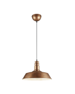 Κρεμαστό Φωτιστικό Antique Cooper 36xH150cm Μονόφωτο Καμπάνα 1xE27 Trio Lighting Will R30421062