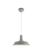 Κρεμαστό Φωτιστικό Concrete Look 36xH150cm Μονόφωτο Καμπάνα 1xE27 Trio Lighting Will R30421078