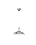 Κρεμαστό Φωτιστικό Νίκελ Ματ 36xH150cm Μονόφωτο Καμπάνα 1xE27 Trio Lighting Will R30421007