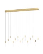 Κρεμαστό Φωτιστικό Ράγα L140cm LED 3000K 4760lm Μαύρο Eglo Mirador 390362