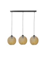 Κρεμαστό φωτιστικό 5010/3 RAGA BL-MELI ΓΥΑΛΙΝΟ Heronia 02-0373