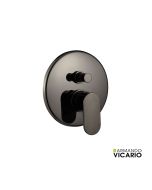 Μίκτης Εντοιχισμού 2 Εξόδων Slim Vicario Black Chrome 500050D-405