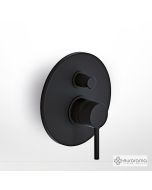 Μίκτης Εντοιχισμού 2 Εξόδων Tonda Eurorama Black Matt 145030-400