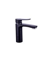 Μπαταρία Νιπτήρα Αναμεικτική Μαύρο Ματ χωρίς Χρωμέ Λεπτομέρειες  βαλβίδα Push Open Eveberg Enzo