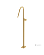 Μπαταρία Νιπτήρα Επιδαπέδια h.124,5εκ. Eurorama Brushed Gold 13302-201