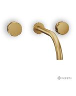 Μπαταρία Νιπτήρα Τοίχου 3 οπών Eletta Chester Eurorama Brushed Gold 168901-201