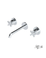 Μπαταρία Νιπτήρα Τοίχου 3 οπών Εlle Cross La Torre Chrome 38118-100