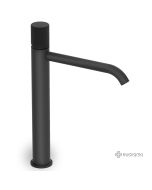 Μπαταρία Νιπτήρα Υψηλή με Βαλβίδα Clic-Clac Eletta Tecno Eurorama Black Matt 167309P-400