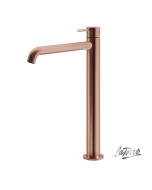 Μπαταρία Νιπτήρα Υψηλή με Βαλβίδα Clic-Clac Elle316 La Torre  PVD Rose-Gold 35016-811