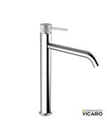 Μπαταρία Νιπτήρα Υψηλή με Βαλβίδα Clic-Clac industrial Vicario Chrome 512041-100