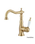 Μπαταρία Νιπτήρα με Αυτόματη Βαλβίδα Oxford Bugnatese Bronze 6313-220