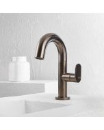 Μπαταρία Νιπτήρα με Βαλβίδα Clic-Clac Slim Vicario Black Brushed 500010-410