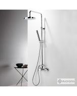 Μπαταρία Ντουζιέρας με Κεφαλή και Κολώνα ρυθμιζόμενου ύψους Tonda Chrome 145065-100