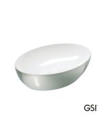 Νιπτήρας Πορσελάνης Pura 60x42 GSI Platinum/White 8842-430300