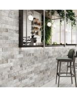 Πλακάκι Τουβλάκι Επένδυσης Τοίχου 7,5x30cm Κεραμικό Pasta Blanca Rustic Kirkwall Concrete Mat