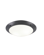 Πλαφονιέρα Οροφής Μαύρη 33xH9cm Εξ.Χώρου IP54  2xE27 Trio Lighting Camaro R60502042