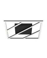 Πλαφονιέρα Οροφής Μαύρη 42x42xH5,5cm LED 3000-6500K 3000lm Ρυθμιζόμενη Τηλεχειριστήριο Eglo Ulisano 900596