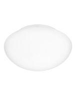 Πλαφονιέρα Οροφής-Τοίχου D20xH9,2cm 1xE27 Λευκό Οπάλ Γυαλί Eglo Ella 81635