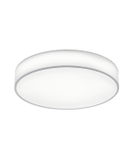 Πλαφονιέρα Οροφής Υφασμάτινη Λευκή 60xH10cm LED 42w 3000-5000K 4900lm Trio Lighting Lugano 621914001