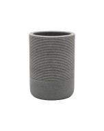 Ποτηροθήκη Μπάνιου Επικαθήμενη Γκρι Ρητίνης 300ml Estia Home Art Stone  02-13387