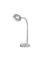 Φωτιστικό Γραφείου Χρωμέ 11xH41cm με Εύκαμπτο Βραχίονα Led 4w 3000K 400lm Trio Lighting Rennes R52411106