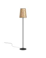 Φωτιστικό Δαπέδου D30xH172,5cm 1xE27 σε Μαύρο-Πολύχρωμο Αμπαζούρ Eglo Castuera 390295