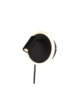 Φωτιστικό Επιτοίχιο Μαύρο Ματ 15cm IP20 LED 5w 3000K 550lm Τrio Lighting Jordan 229210232