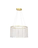 Φωτιστικό Κρεμαστό 500xH1185mm Led 28w1850lm 3000K Χρυσαφί-Κρύσταλλα Viokef Sol 4306200