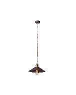 Φωτιστικό Κρεμαστό Ø26 εκ. Μέταλλο Καφέ με οξυντέ λεπτομέρειες Viokef  Rustic 3083500