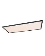 Φωτιστικό Οροφής Μαύρο Ματ 80xH5cm LED Panel 33.5w 2700-6500K Remote Control 3850lm Trio Lighting Gamma R62868032