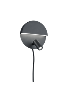 Φωτιστικό Τοίχου 16cm Μαύρο Ματ Led 6w 3000K 600lm Trio Lighting Mario 222370232
