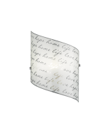 Φωτιστικό Τοίχου 20xH30cm 1xE27 Γυαλί Λευκό Trio Lighting Signa 202500101