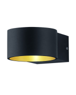 Φωτιστικό Τοίχου Μαύρο Ματ 10xH6cm LED 4,3w 430lm 3000K Trio Lighting Lacapo 223410132