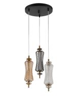 PDC 1287-3 ΡΟΖΕΤΑ 3/Φ ΜΕ ΜΑΚΡΟΣΤΕΝΑ ΓΥΑΛΙΝΑ LED- 3Χ7W ΔΙΑΚΟΣΜΗΤΙΚΟ ΚΡΥΣΤΑΛΛΟ ARlight 0104616
