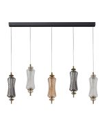 PDC 1287-5  ΡΑΓΑ 5/Φ ΜΕ  ΜΑΚΡΟΣΤΕΝΑ ΓΥΑΛΙΝΑ  LED- 5Χ7W ΔΙΑΚΟΣΜΗΤΙΚΟ ΚΡΥΣΤΑΛΛΟ ARlight 0104617