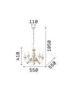 FIRENZE SP5 BIANCO Ideal Lux 012865