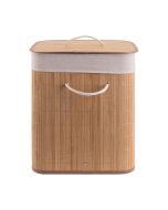 Καλάθι Απλύτων Ορθογώνιο Πτυσσόμενο 60lt Bamboo Essential  Estia Home Art 02-12816