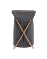 Καλάθι Απλύτων  40x40x70cm Πτυσσόμενο με Θήκη Πολυεστέρα Bamboo Essential Estia Home Art  02-13158