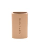 Ποτηροθήκη Επικαθήμενη Ρητίνης 210ml Μπεζ Estia Home Art Text 02-13424