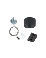 Ανάρτηση Ράγας + 2Μ Καλώδιο Μαύρο Viokef 02/0002