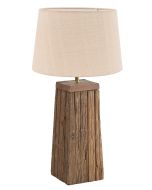 TLI 6348 40BG ΕΠΙΤΡΑΠΕΖΙΑ ΛΑΜΠΑ ΜΑΚΡΟΣΤΕΝΗ ΑΠΟ ΑΝΑΚΥΚΛΩΜΕΝΟ ΞΥΛΟ ΜΕ ΑΜΠΑΖΟΥΡ ΜΠΕΖ 1ΧΕ27 ARlight 02010050